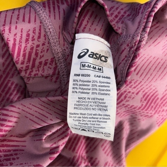 Asics Sports Bra Strappy Criss Cross Back Padded Cup Supportive Wire Free - Picture 6 of 7